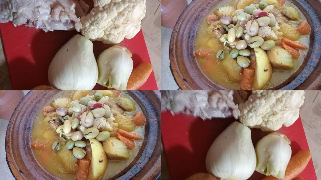 طاجين الدجاج بجميع الخضر كجي رأئع ولذيذ🥕🥔🧄🫒