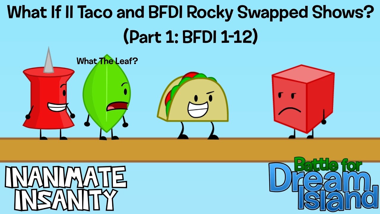 BFDI: What if I.I Taco and BFDI Rocky swapped shows? (Part 1: BFDI 1-12)