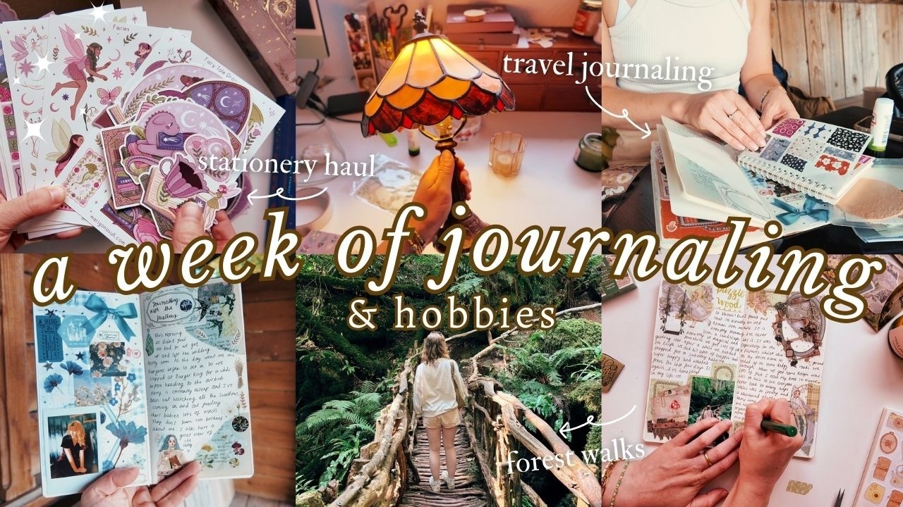 a week of journaling 💫 travel journal with me, stationery haul