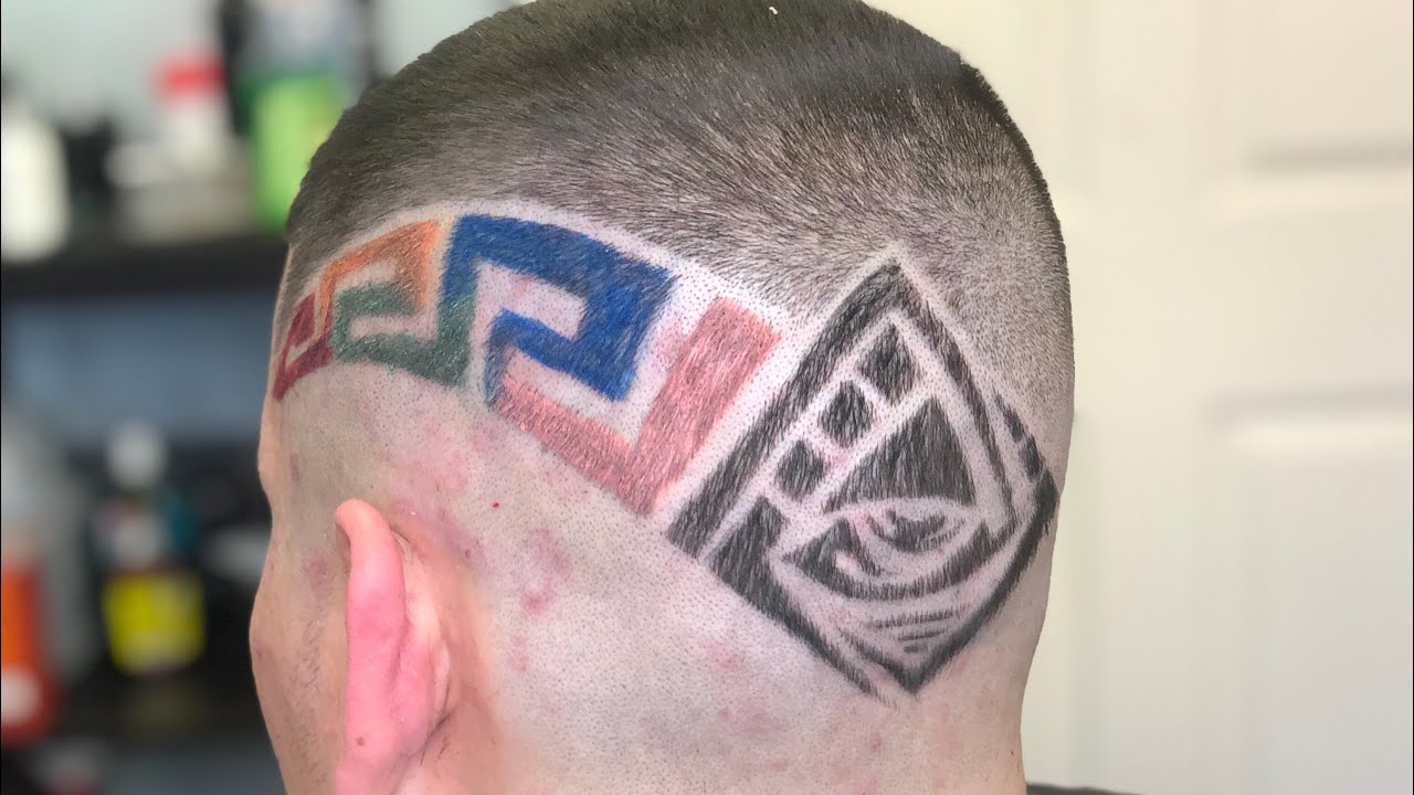 It's OK to Copy Other Barbers : Rainbow Color Versace Illuminati Eye Design