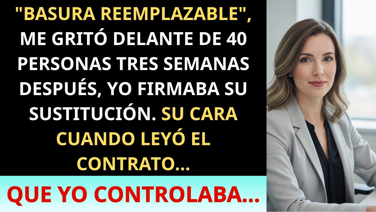 Ella Me Llamó “Basura Reemplazable” — No Sabía Que Yo Tenía La Firma De €48 Millones