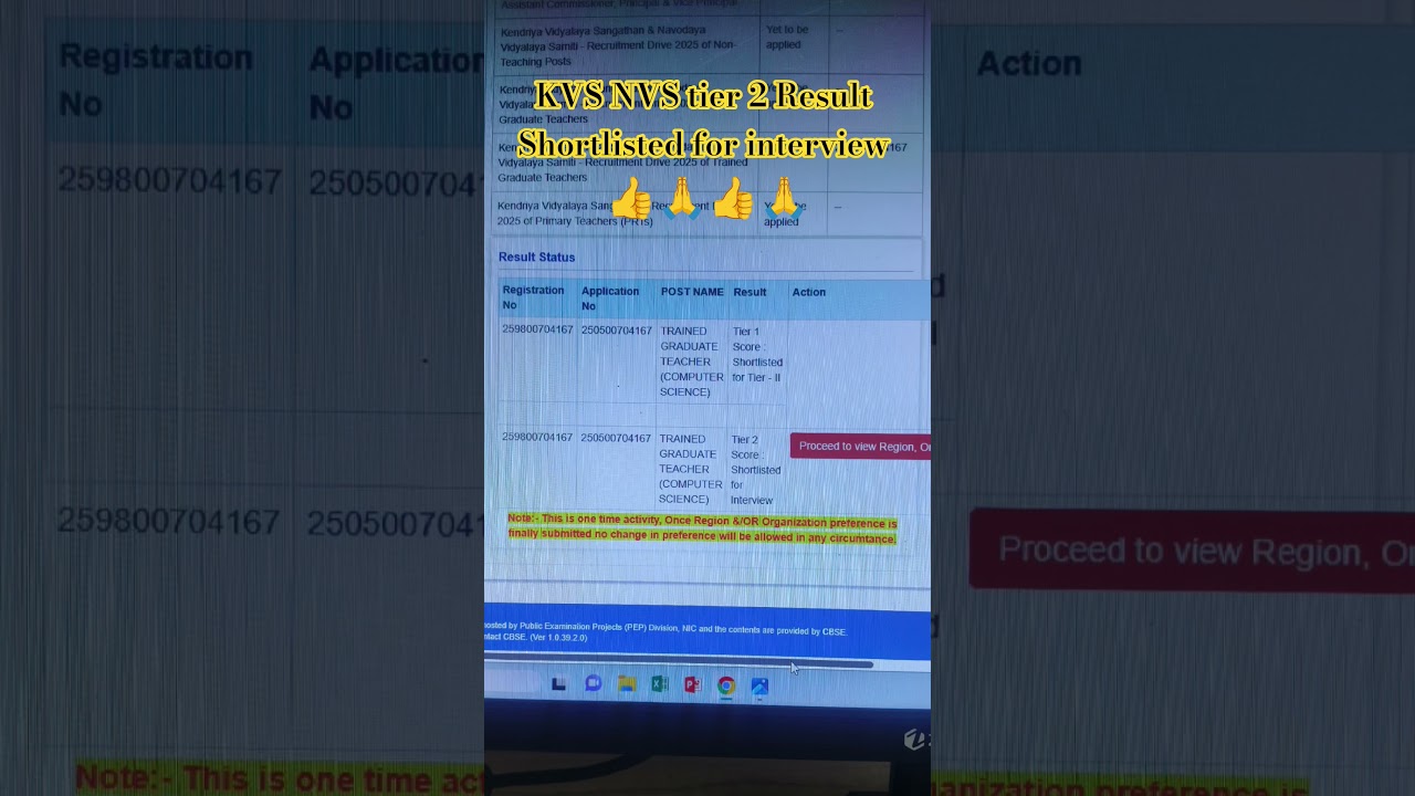 KVS NVS tier 2 Result Shortlisted||Kvs NVS tier 2 Result and cutoff released||