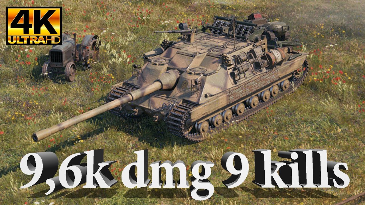 INSANE Badger Gameplay! 9.6k DMG, 9 Kills, 4.5k Blocked, 1.7k EXP | World of Tanks Ultra HD 4K