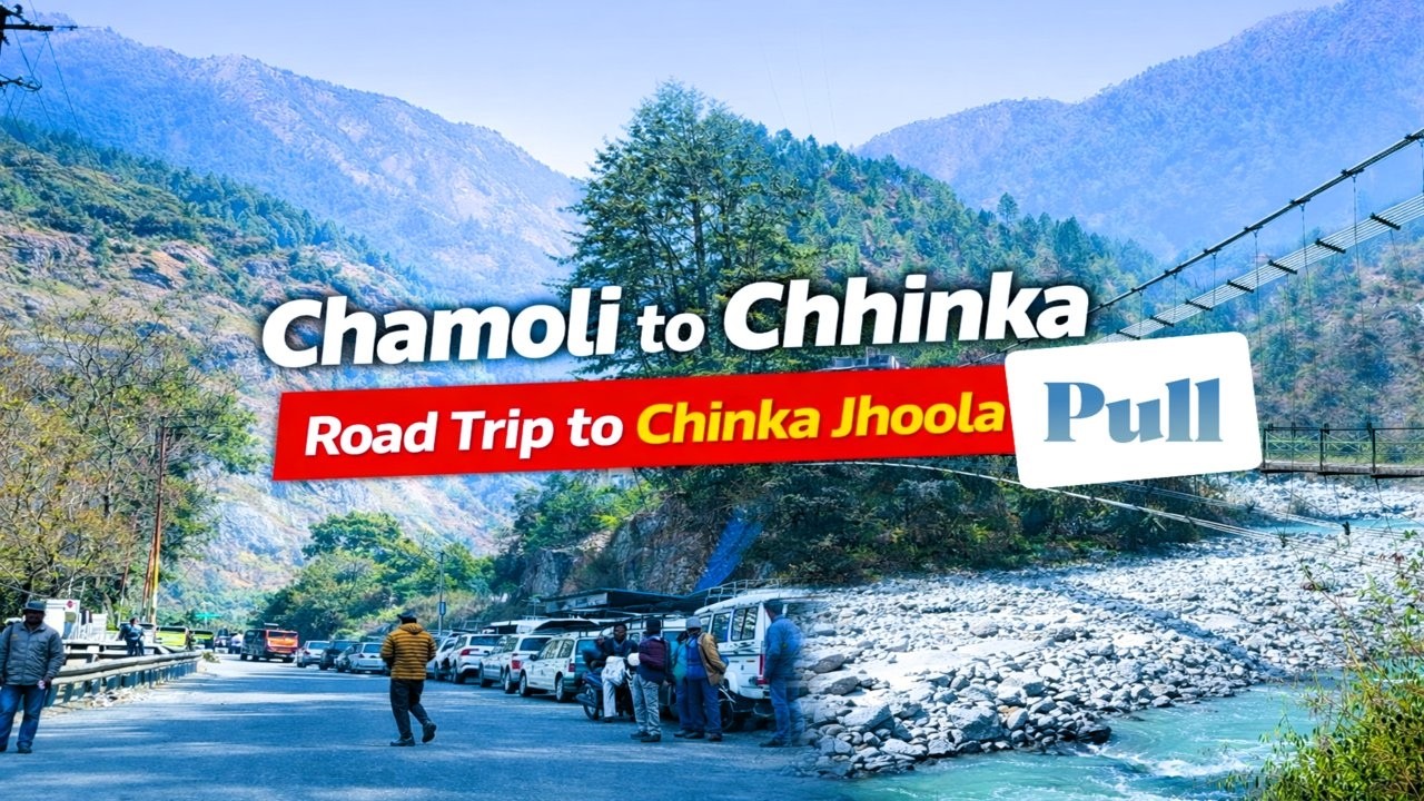 Chamoli to Chhinka Jhoola Pull Road Trip | Uttarakhand Hidden Bridge 🌉#youtubeshorts