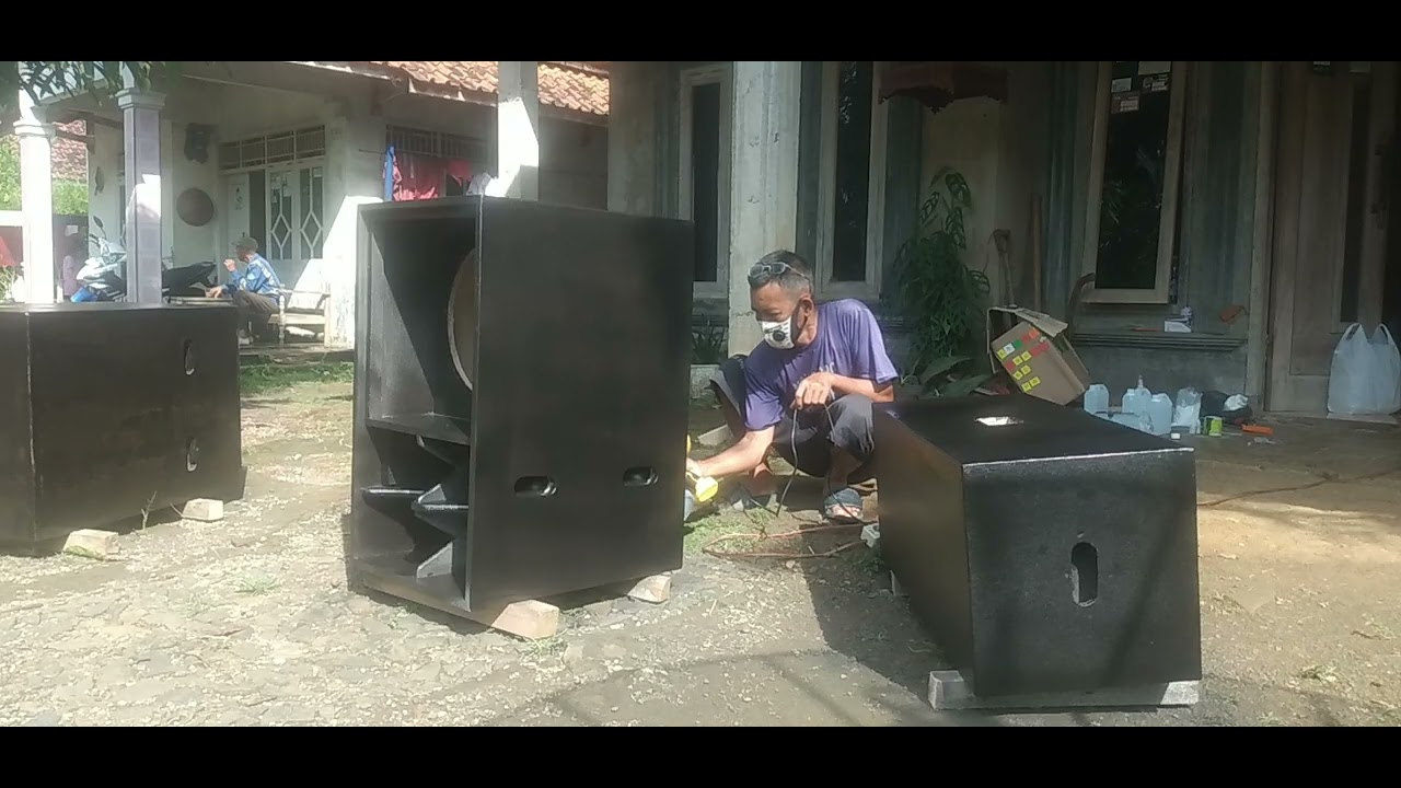 (Part 2) Finishing resin bok speker pakai spraygun elektric