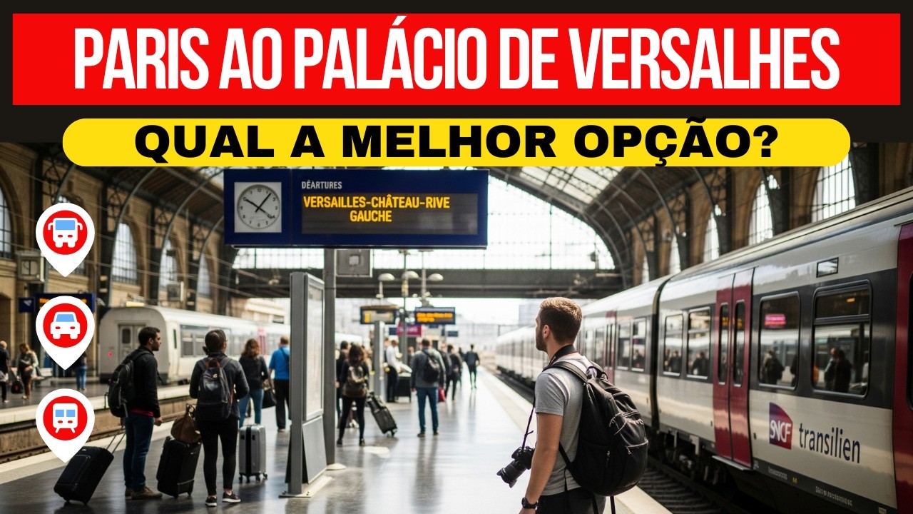 Como ir de PARIS ao PAL&Aacute;CIO DE VERSALHES: Qual Transporte Usar? [GUIA DE DECIS&Atilde;O]