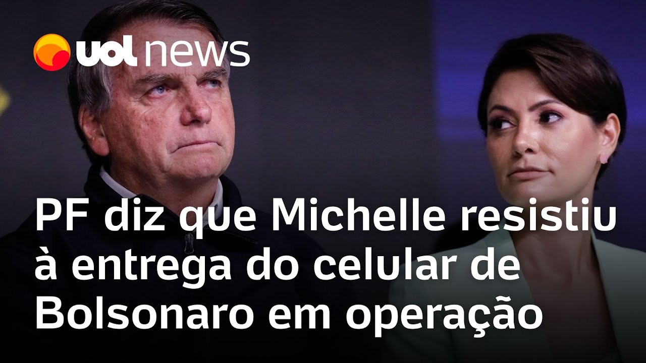 PF diz que Michelle resistiu &agrave; apreens&atilde;o do celular de Bolsonaro ap&oacute;s Moraes determinar cautelares