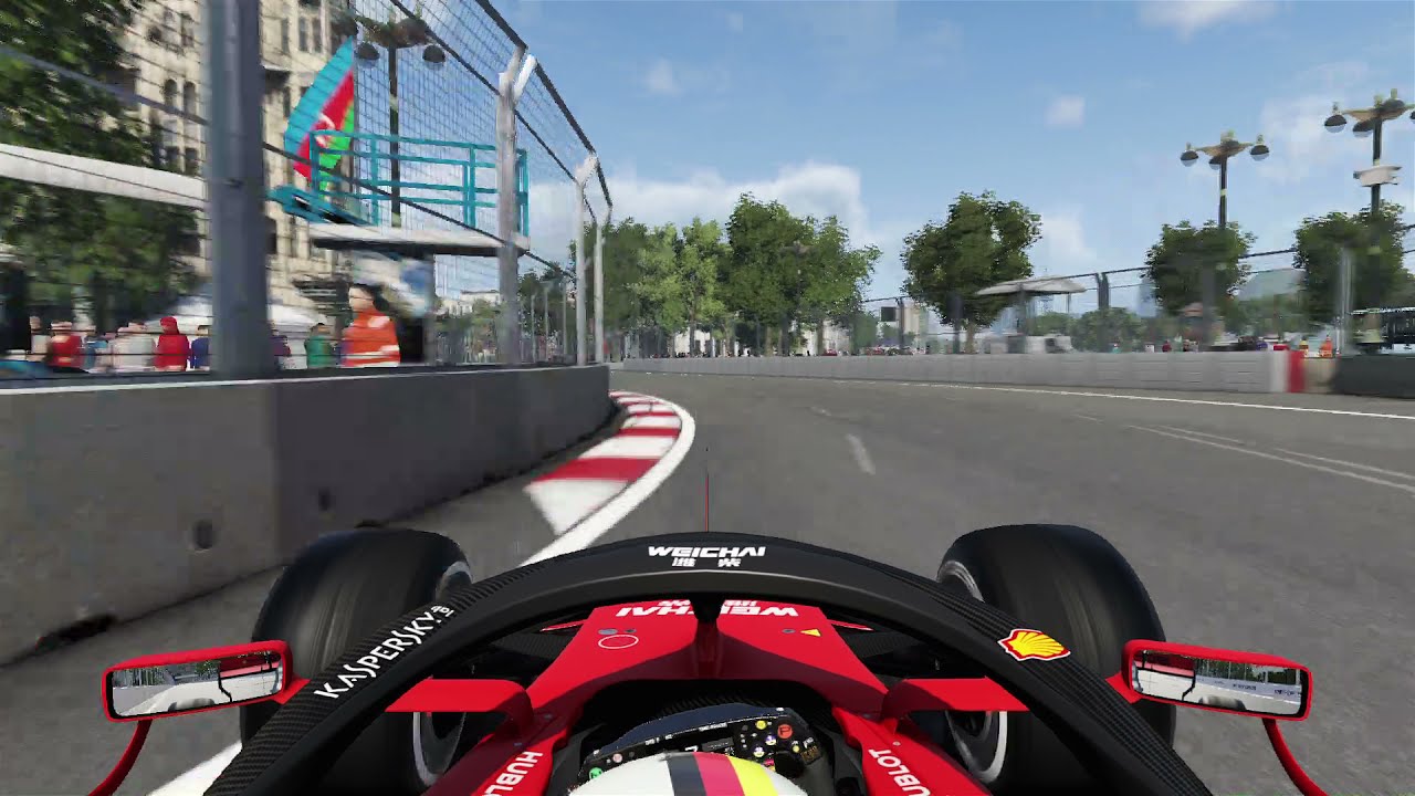 MEGA VETTEL CRASH AZERBAIJAN- BAKU CITY CIRCUIT | F1 2019 | Ferrari