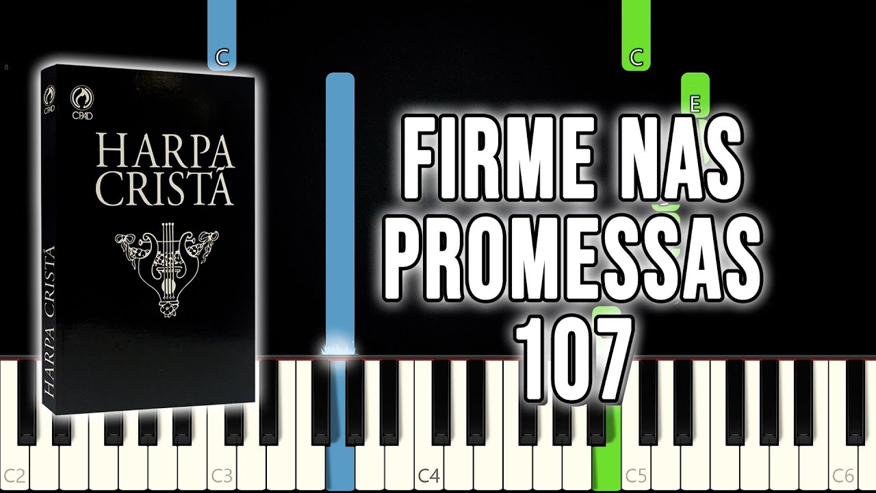 Firme Nas Promessas - Hino da Harpa Cristã 107 | VERSÃO FÁCIL | Piano e Teclado Tutorial