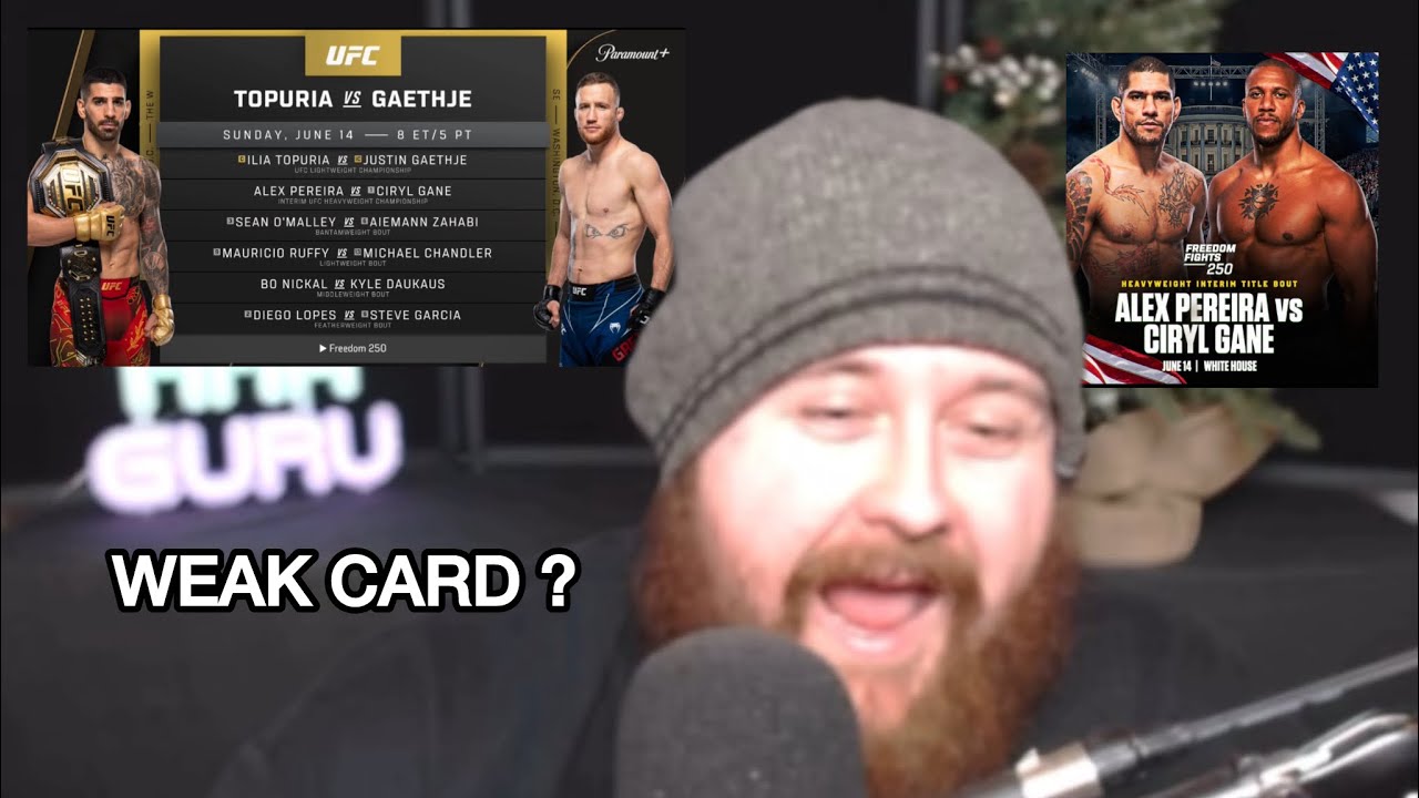 The MMA Guru reacts to the UFC WHITE HOUSE CARD ANNOUCEMENT and argues with his chat about it 