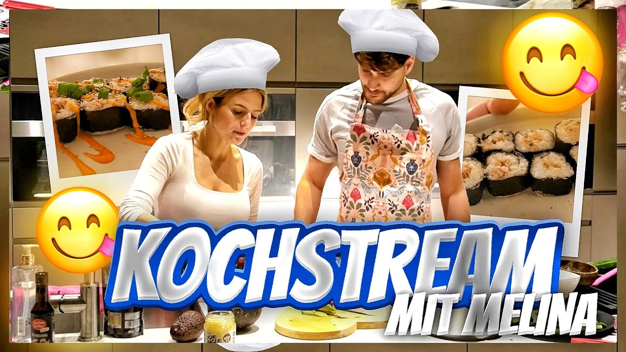 MELINA UND ICH MACHEN SUSHI!🍣😋 Kochstream Highlights🔥