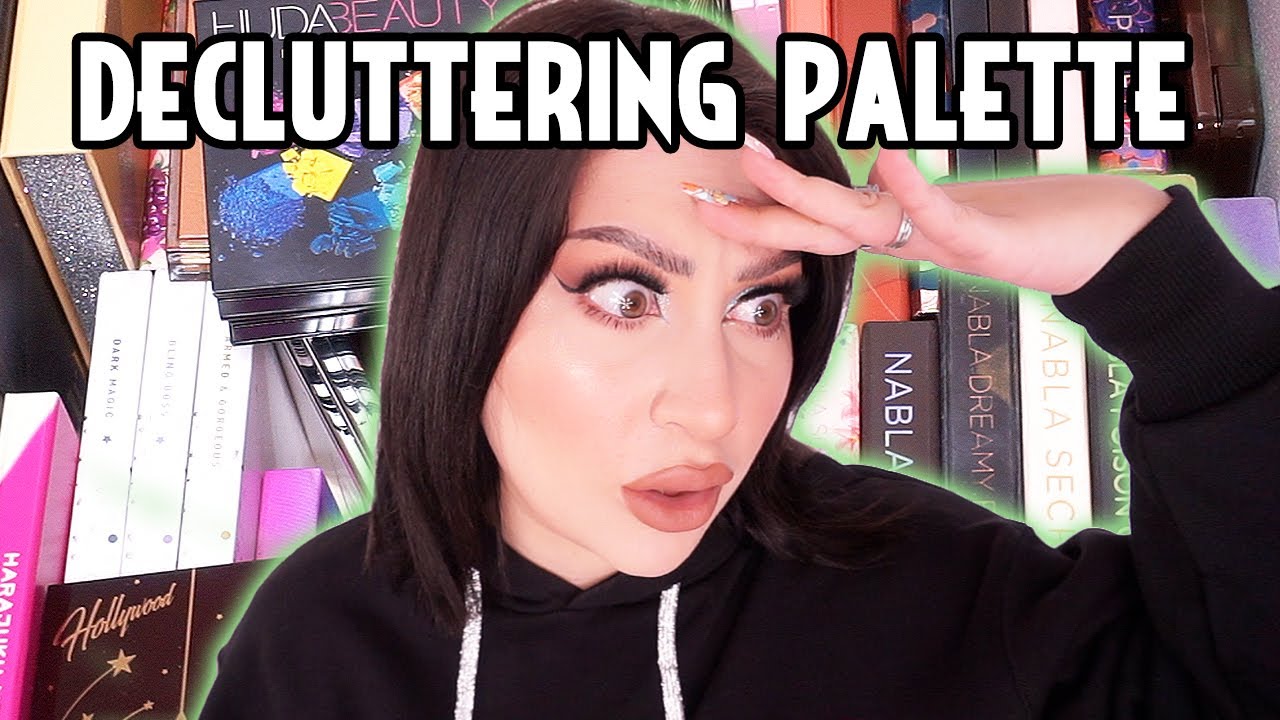 DECLUTTERING DEI MIEI TRUCCHI 😩  BUTTO TUTTE PALETTE OCCHI!