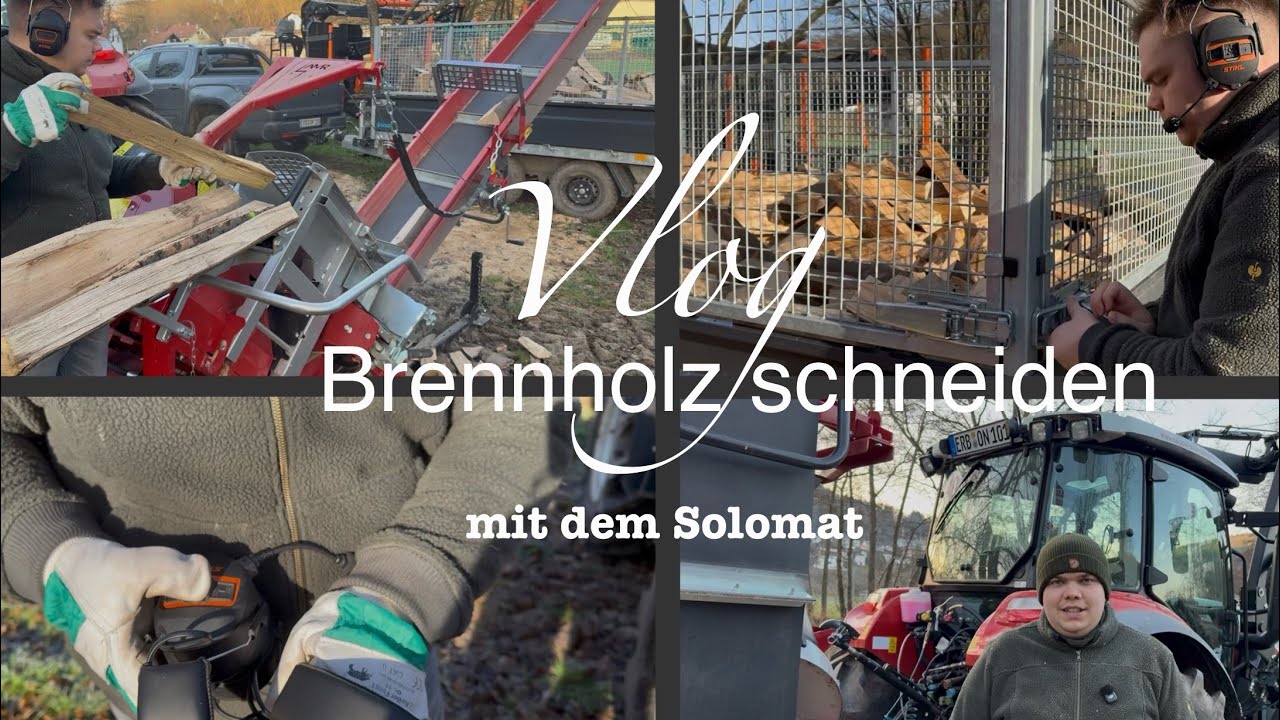 VLOG: Brennholz schneiden mit dem Solomat | HolzLenz