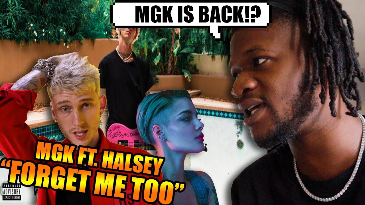 Machine Gun Kelly ft. Halsey - forget me too (Official Audio) REACTION