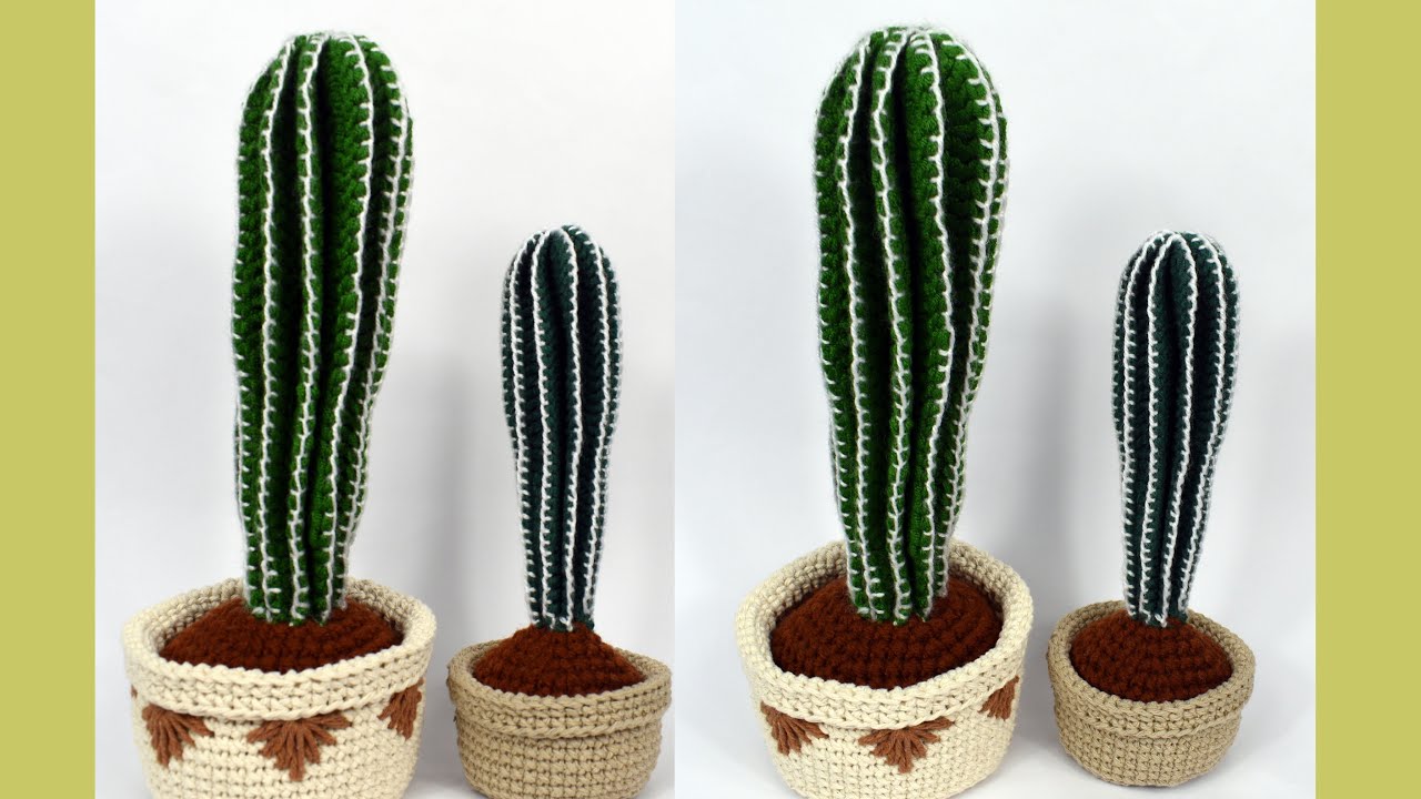 CACTUS DE GANCHILLO CON PINCHOS