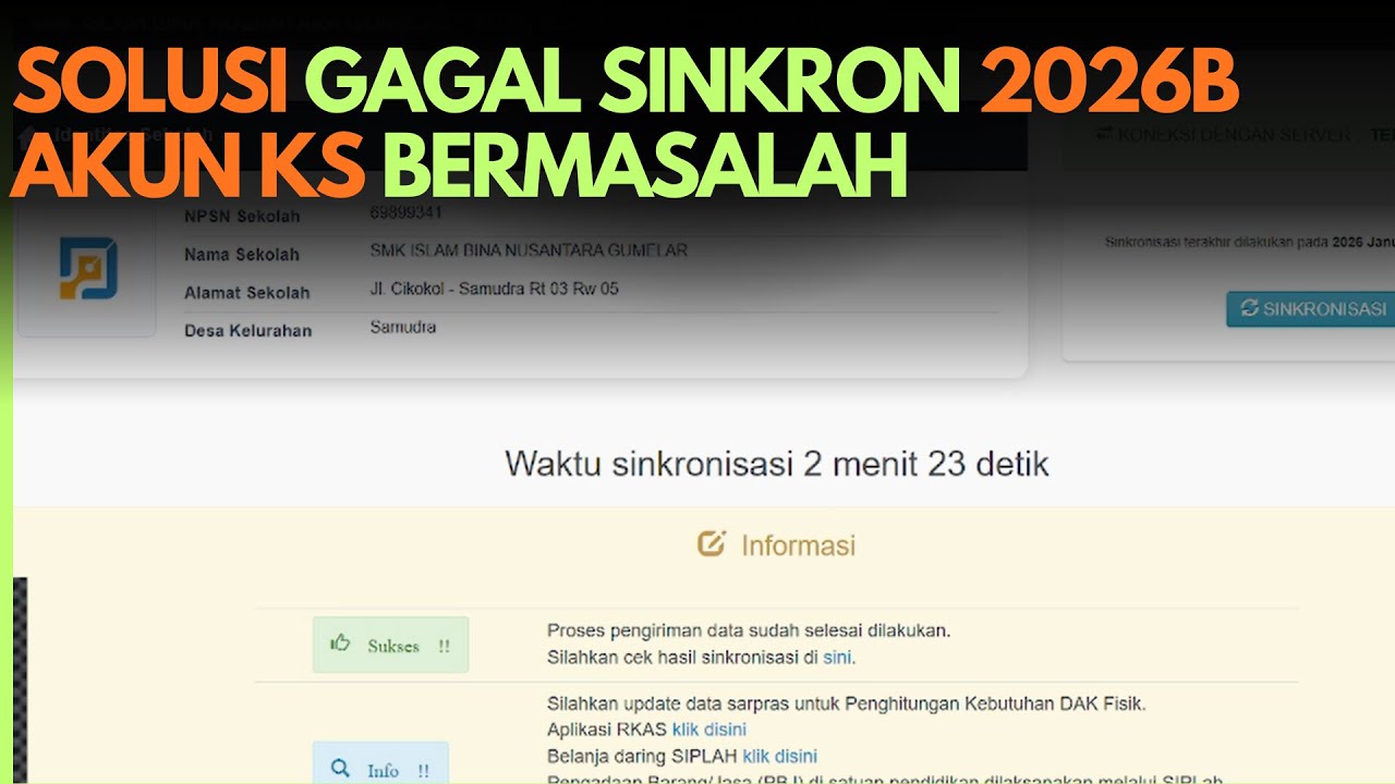 SOLUSI TIDAK BISA TUKAR PENGGUNA  AKUN KS DAN GAGAL SINKRONISASI