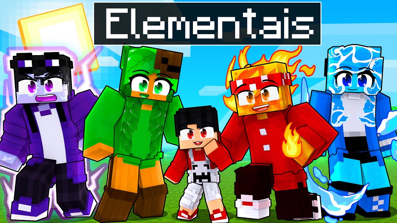 P3DRU foi ADOTADO pelos ELEMENTAIS no Minecraft