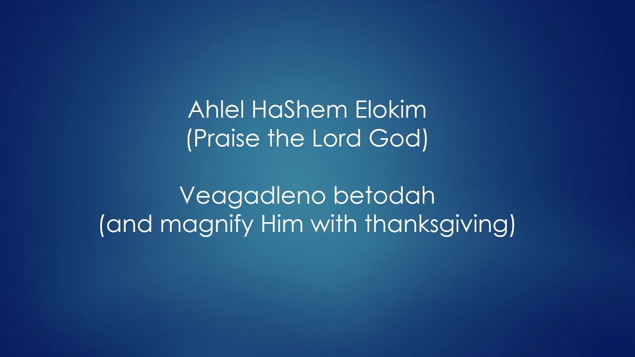 Hashem Melech Lyrics Hebrew/English