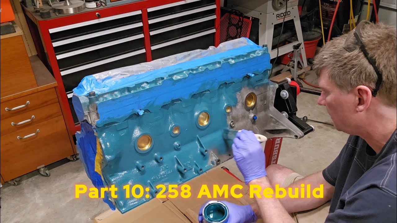 Part 10: Rebuild AMC 258 Block prep and paint