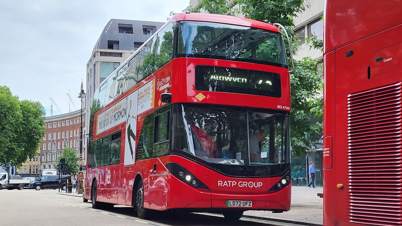 Full Route Visual. Route 23: Aldwych - Westborne Park | Enviro400EV BCE47164 LD72 UFZ