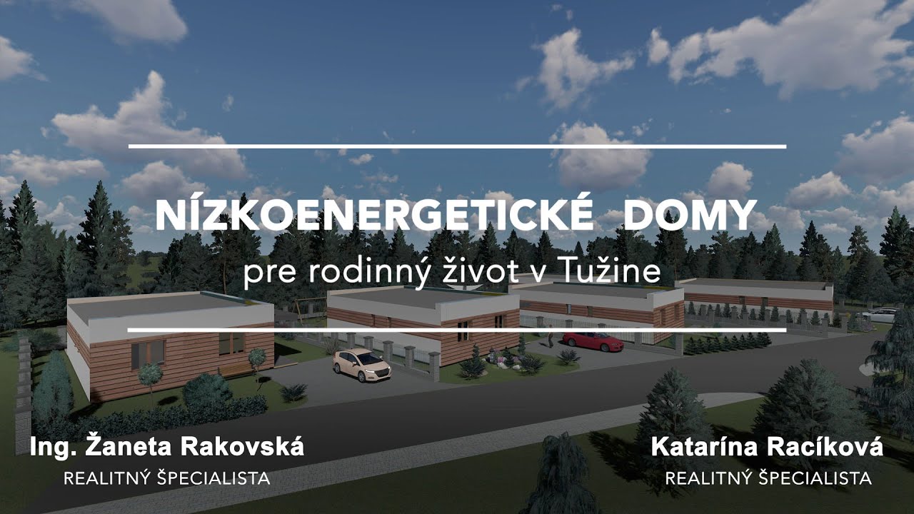 Nízkoenergetické rodinné domy v obci Tužina