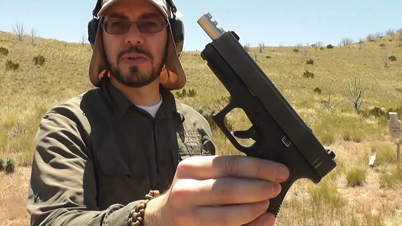 Glock 23 с компенсированным стволом Lone Wolf 40-9