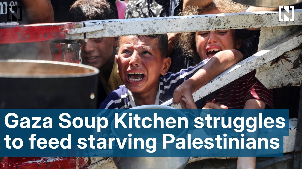 Gaza Soup Kitchen struggles to feed the starving as food runs out