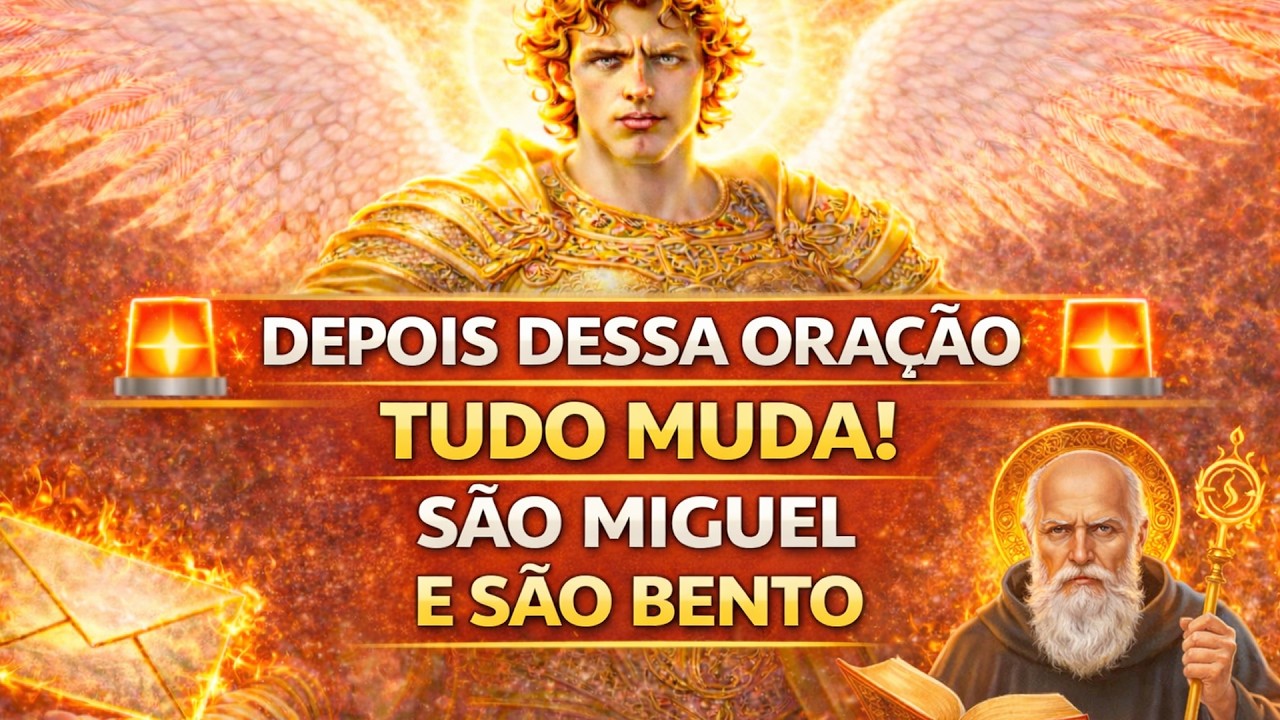 DEPOIS DESSA ORAÇÃO, TUDO MUDA! São Miguel Arcanjo e São Bento QUEBRAM TODO MAL AGORA!