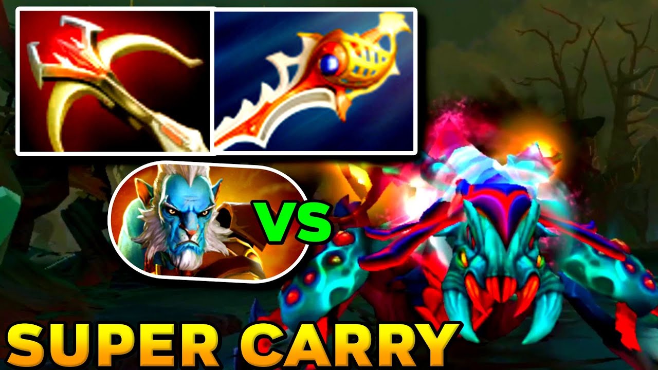 1vs5 Super Carry Weaver Divine Rapier + Daedalus Level 30 Op Late Game Raid Boss - Dota 2