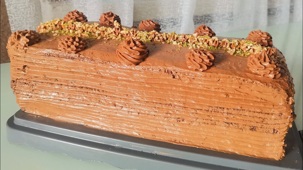 FIRIN TEPSİSİNDE📣 3 KATLI ÇİKOLATALI BATON PASTA TARİFİ 💯💯#nefisyemektarifleri #çikolatalıpasta 