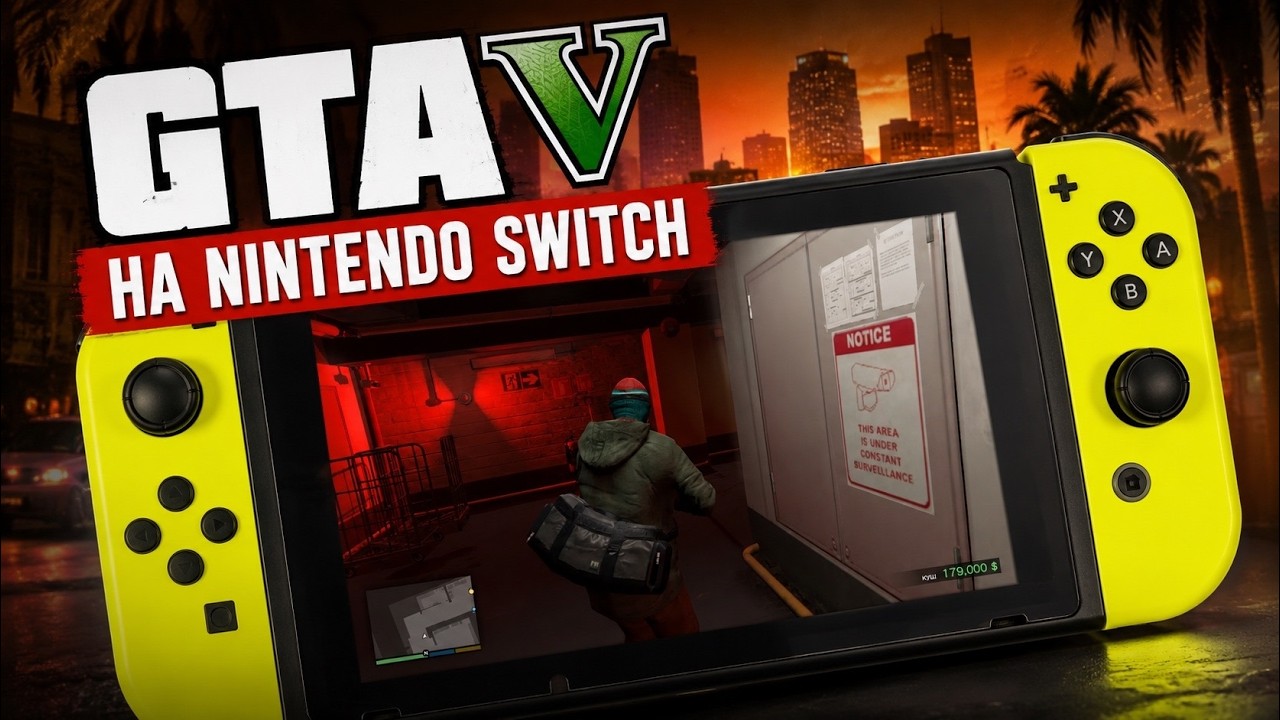 An unofficial port of GTA 5 for Nintendo Switch is out!