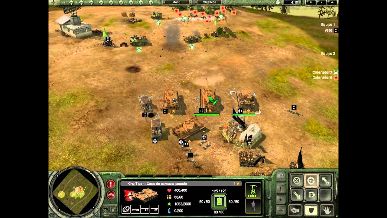 Panzers II Alemania vs. Rusia & Aliados 1 vs. 2 Silent Hill periodo final