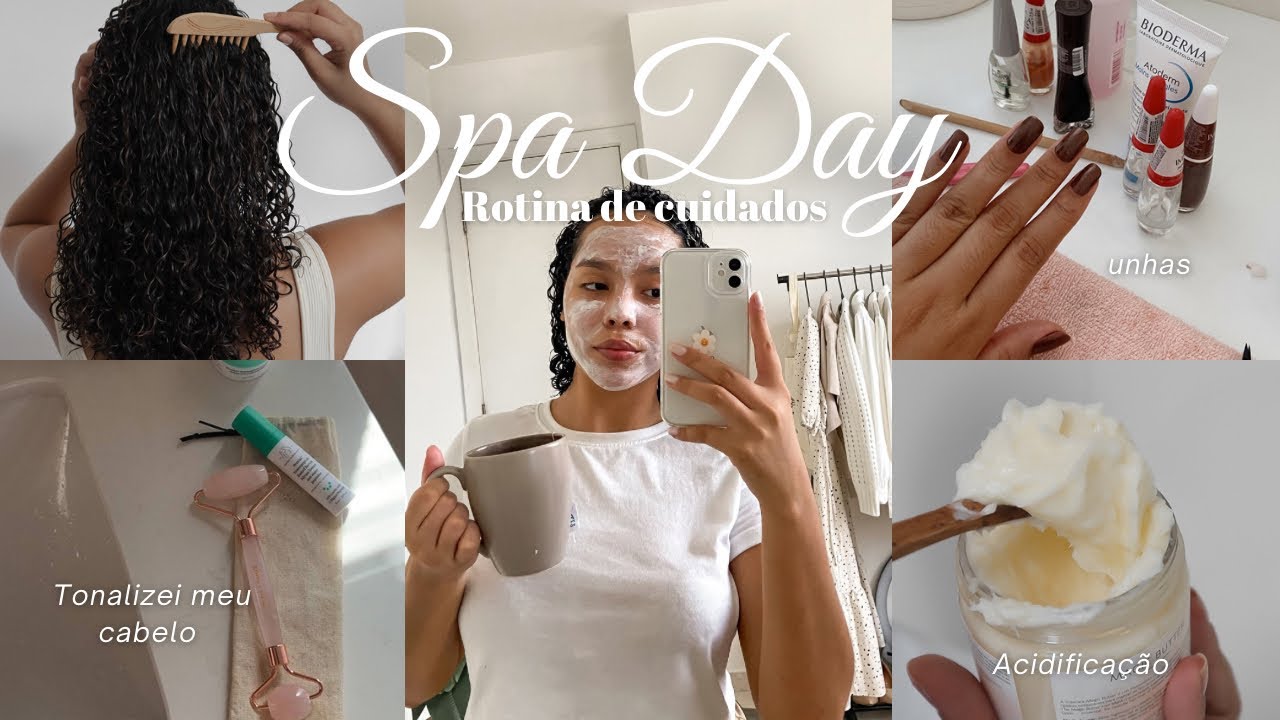 Spa day em casa 🧖🏽‍♀️ | tentando me sentir mais bonita _  tonalizei meu cabelo