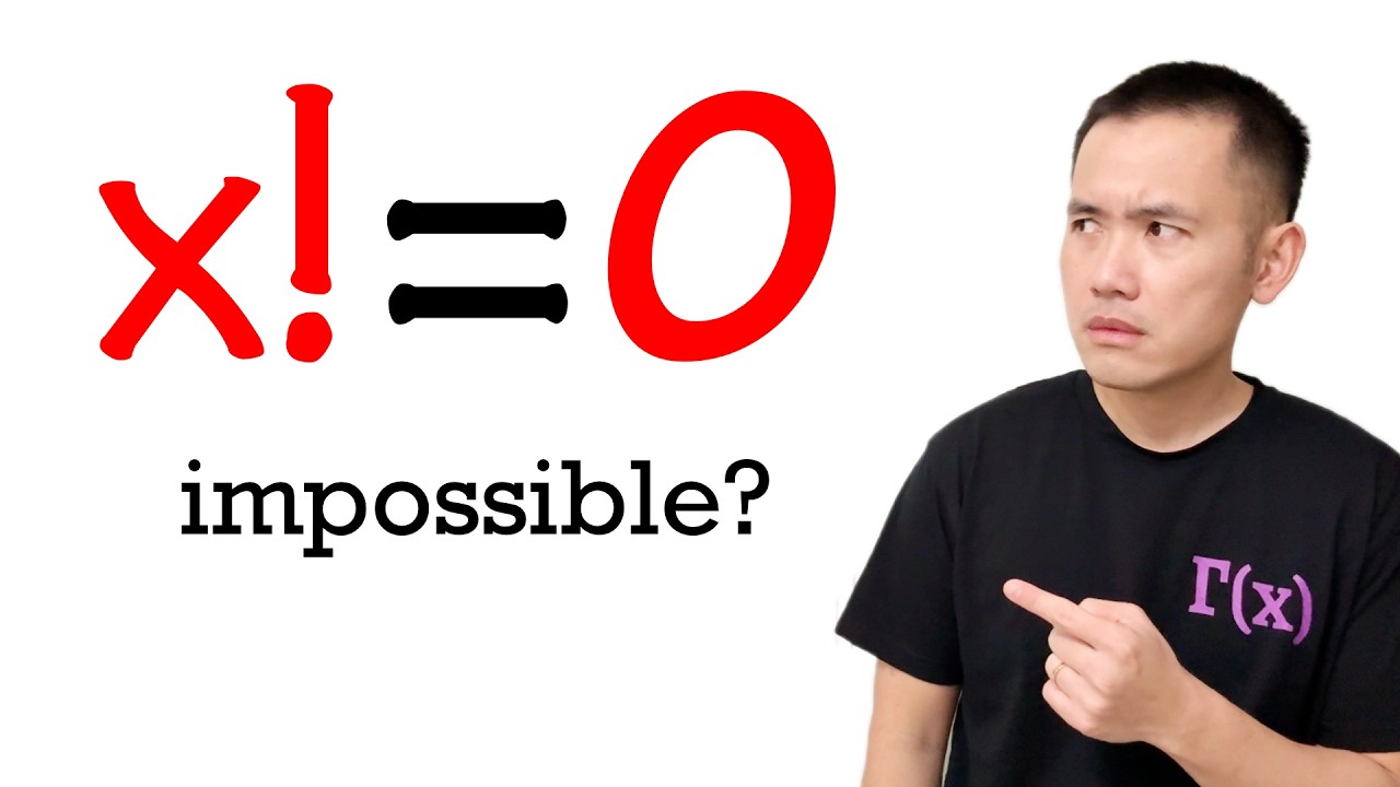 Can x factorial = 0?