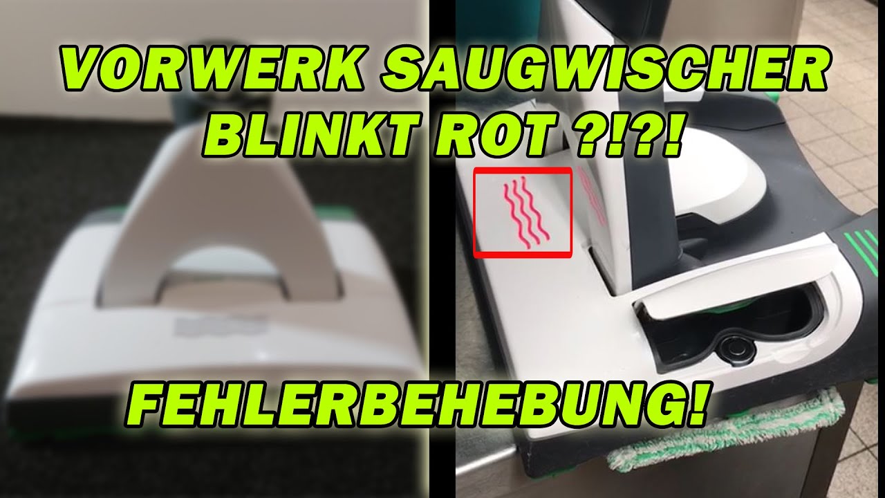 VORWERK SAUGWISCHER BLINKT ROT UND KLAPPE SPRINGT AUF ?! | FEHLERBEHEBUNG | TUTORIAL | KOBOLD VB100