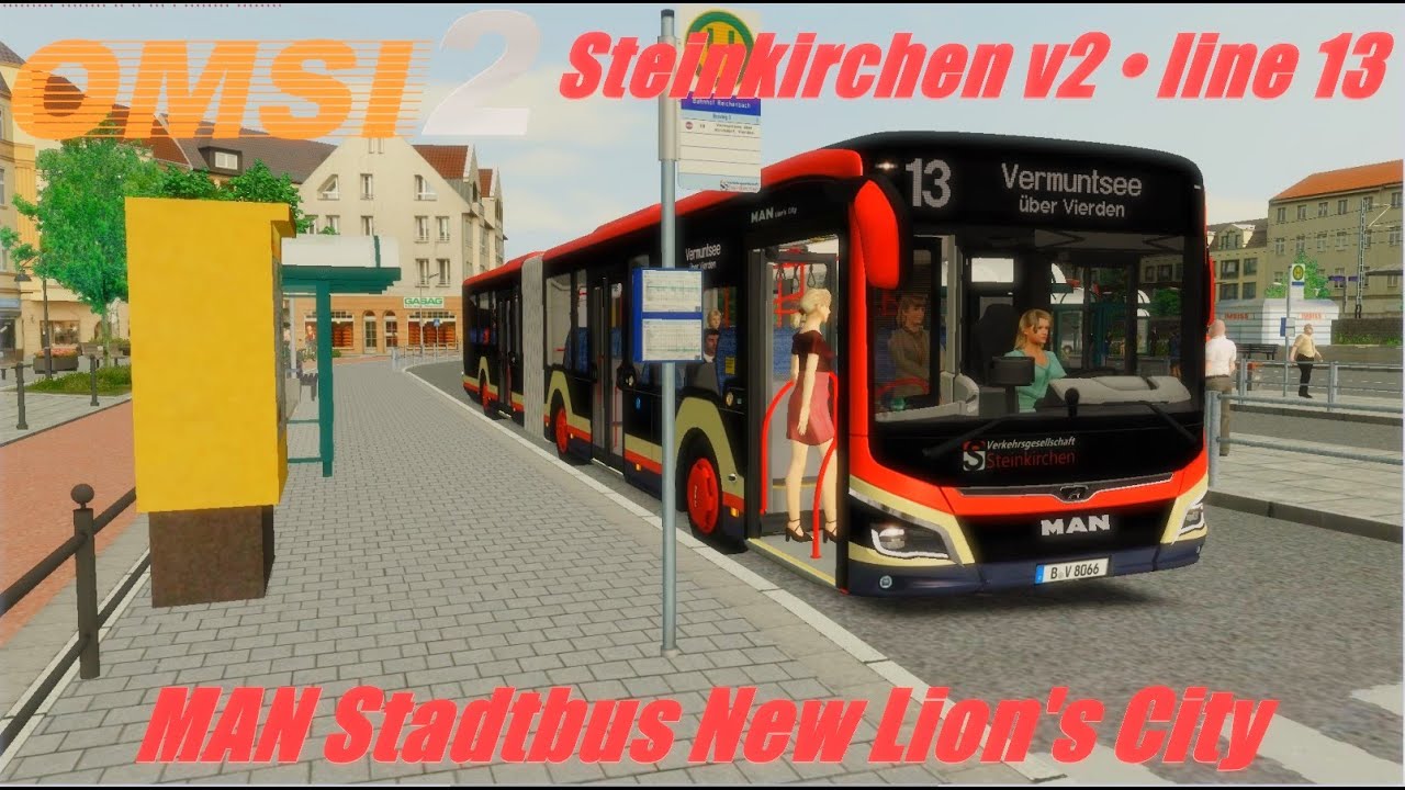 OMSI 2 • Steinkirchen v2 (line 13) • MAN Stadtbus New Lion's City