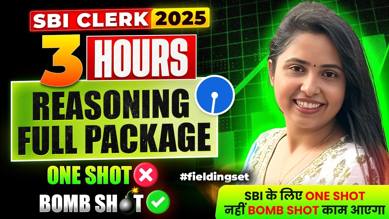 🔥 SBI CLERK PRELIMS 2025 | COMPLETE REASONING REVISION | FULL SYLLABUS REASONING SBI CLERK 2025