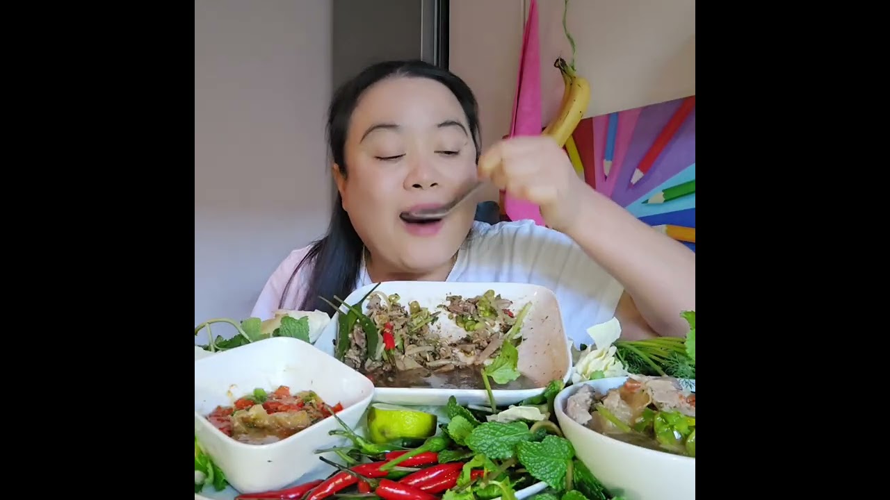 ลาบเป็ดต้มเป็ดใส่มะนาวดอง