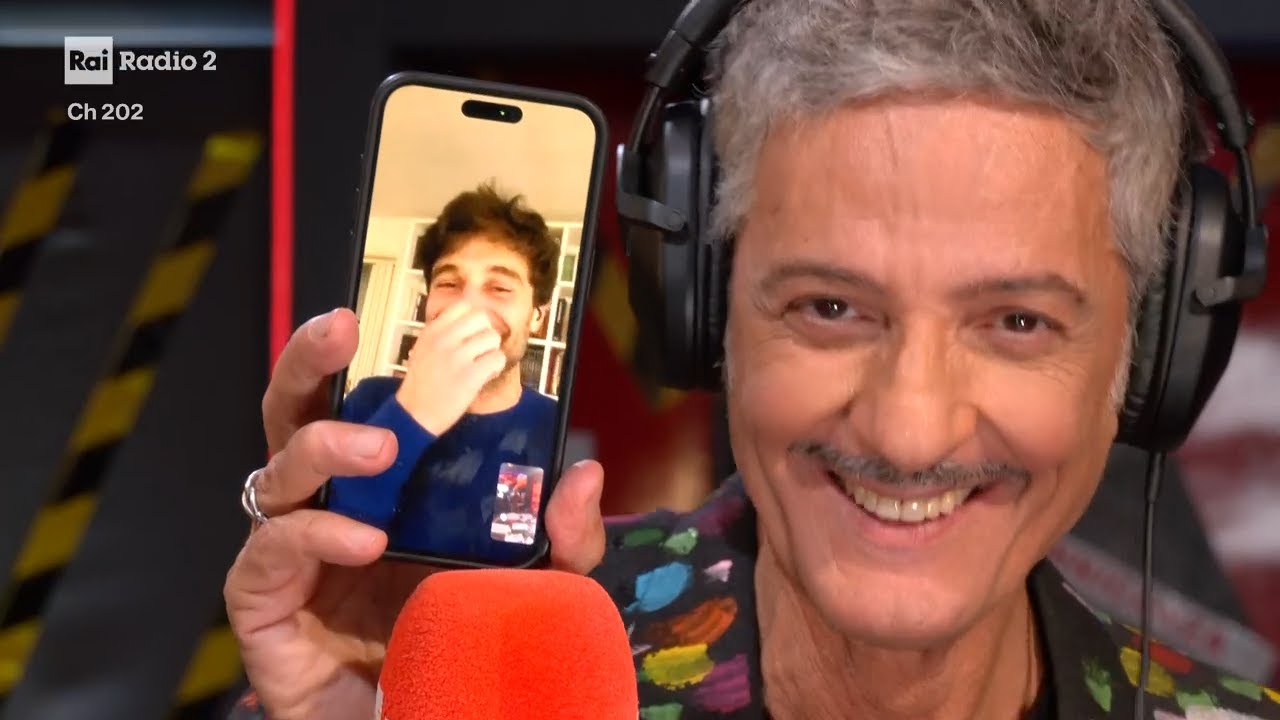 Lino Guanciale e Fiorello, la videochiamata in diretta - La Pennicanza 03/02/2026