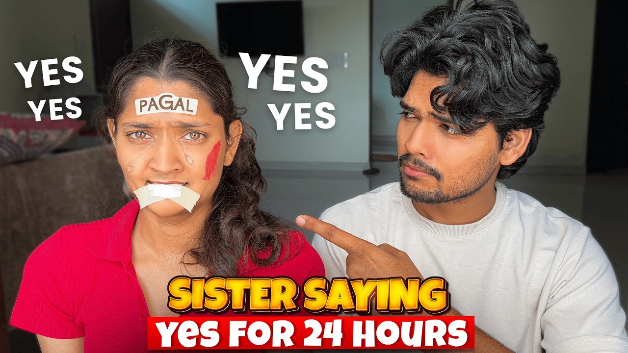 Sister Says YES to Brother for 24 Hours 😱