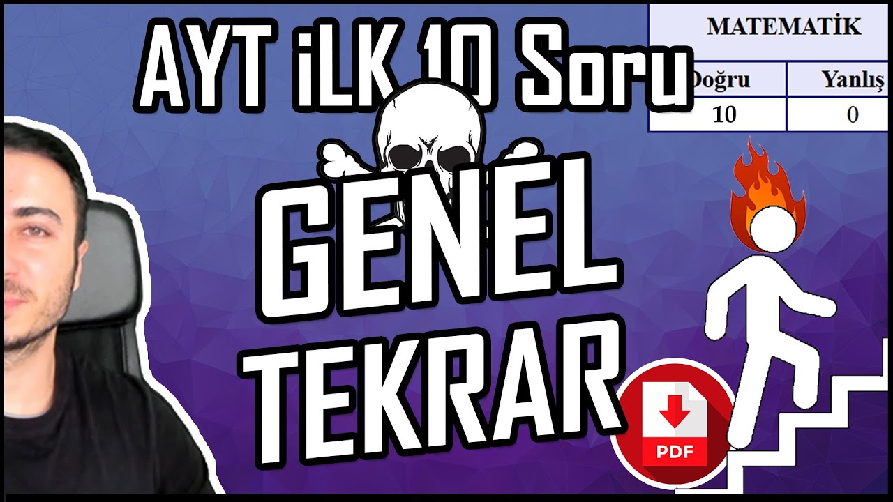 GENEL TEKRAR 2025 AYT ilk 10 soru