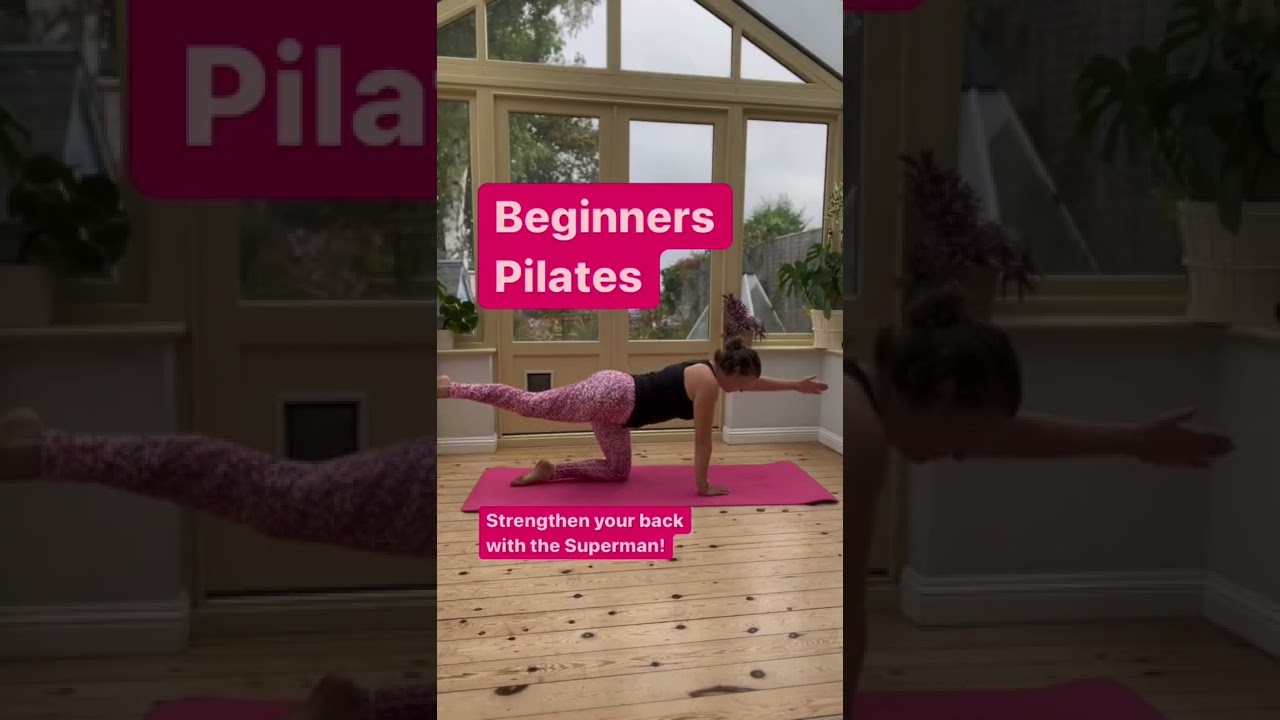 Beginner Pilates - strengthen your back with the superman exercise