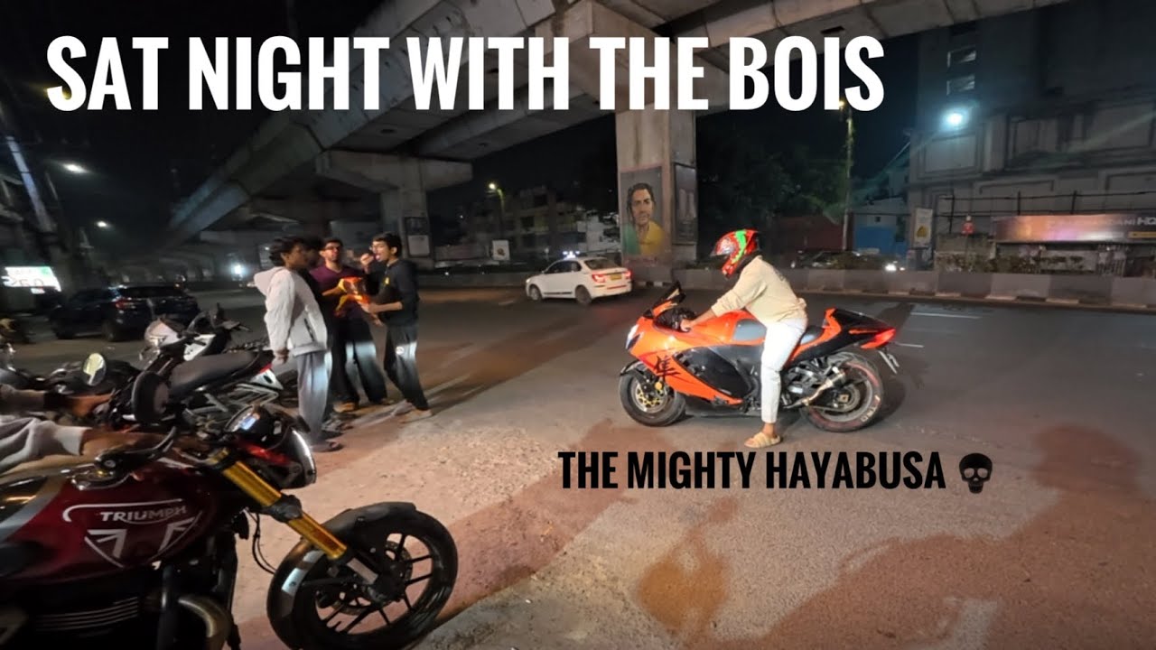 SAT NIGHT RIDE WITH THE BOIS|| THE MIGHTY HAYABUSA ☠️ WATCH TILL THE END FOR THE SURPRISE😮‍💨❤️||