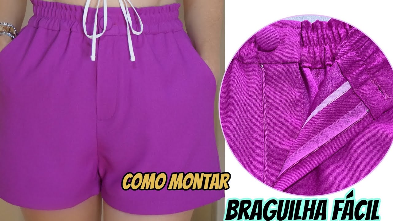 🔥PASSO A PASSO COMO PREGAR ZIPER COM BRAGUILHA😱 (Fácil)