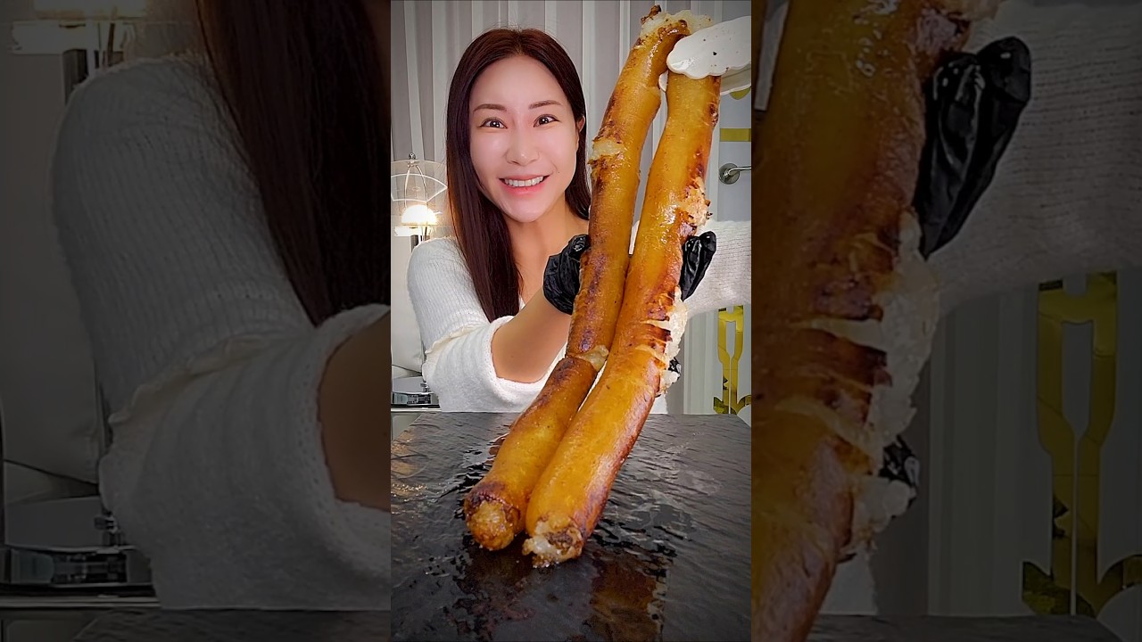 How should I eat 1m of Daechang Beef Intestines?🤣 #julietasmr #I'llEatItForYou #EatBang
