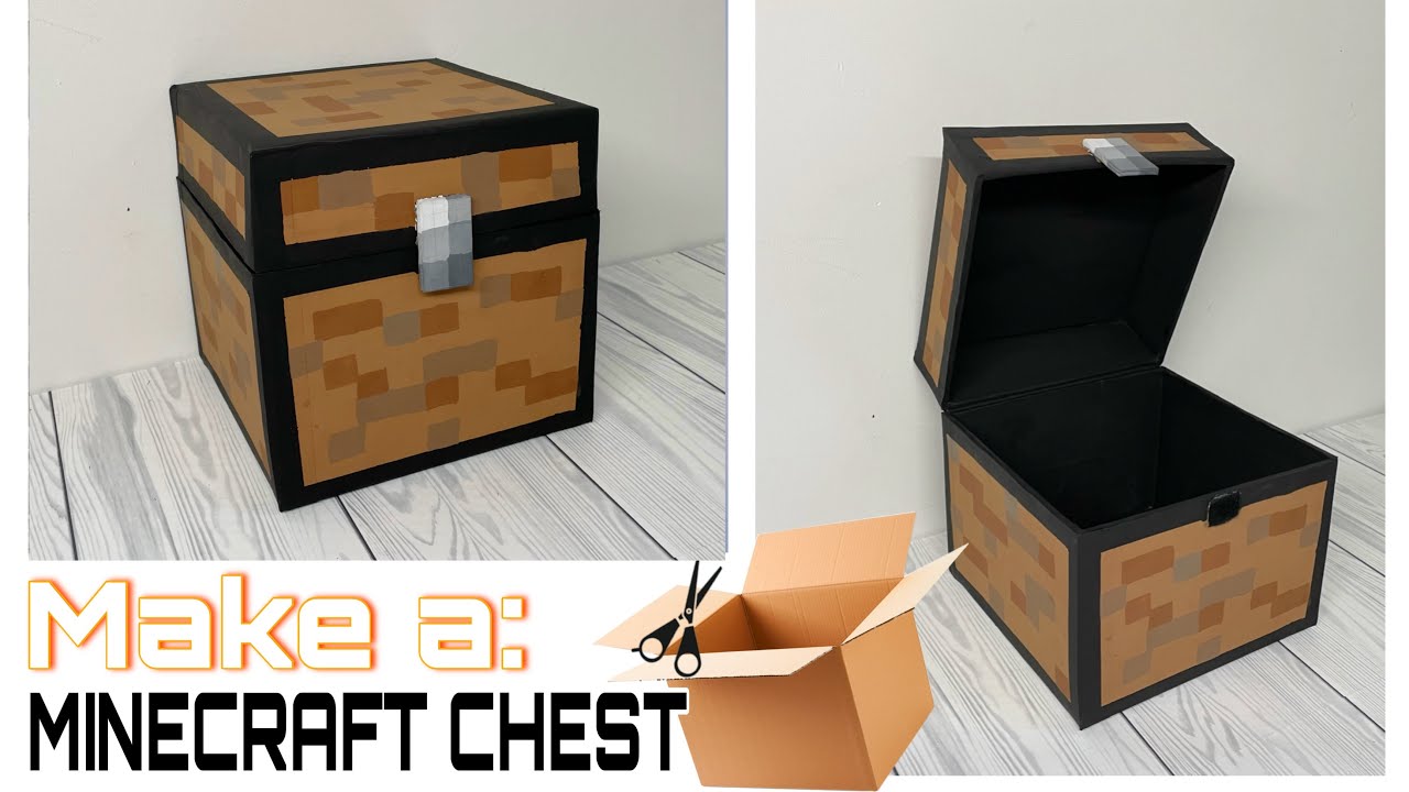 How to make a Minecraft chest #minecraft #diy  #craft