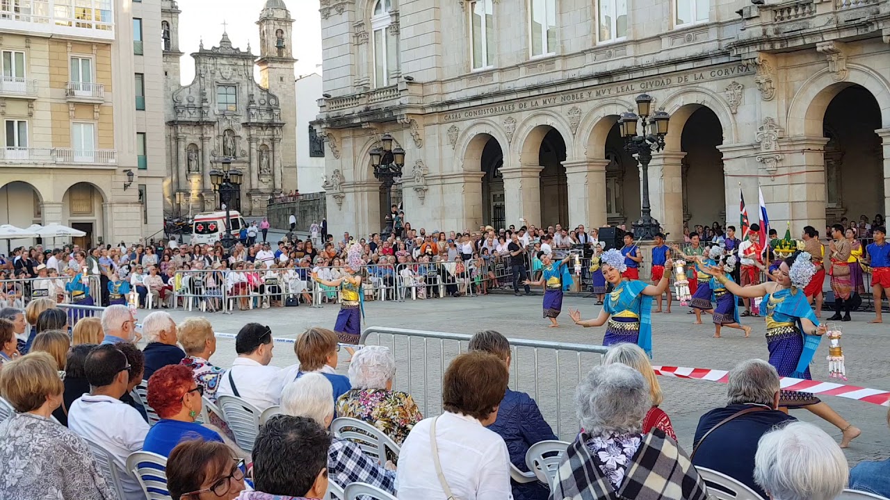 แสดงความเป็นไทย ให้ชาวต่างชาติประทับใจ เมือง La Coruña,  Spain