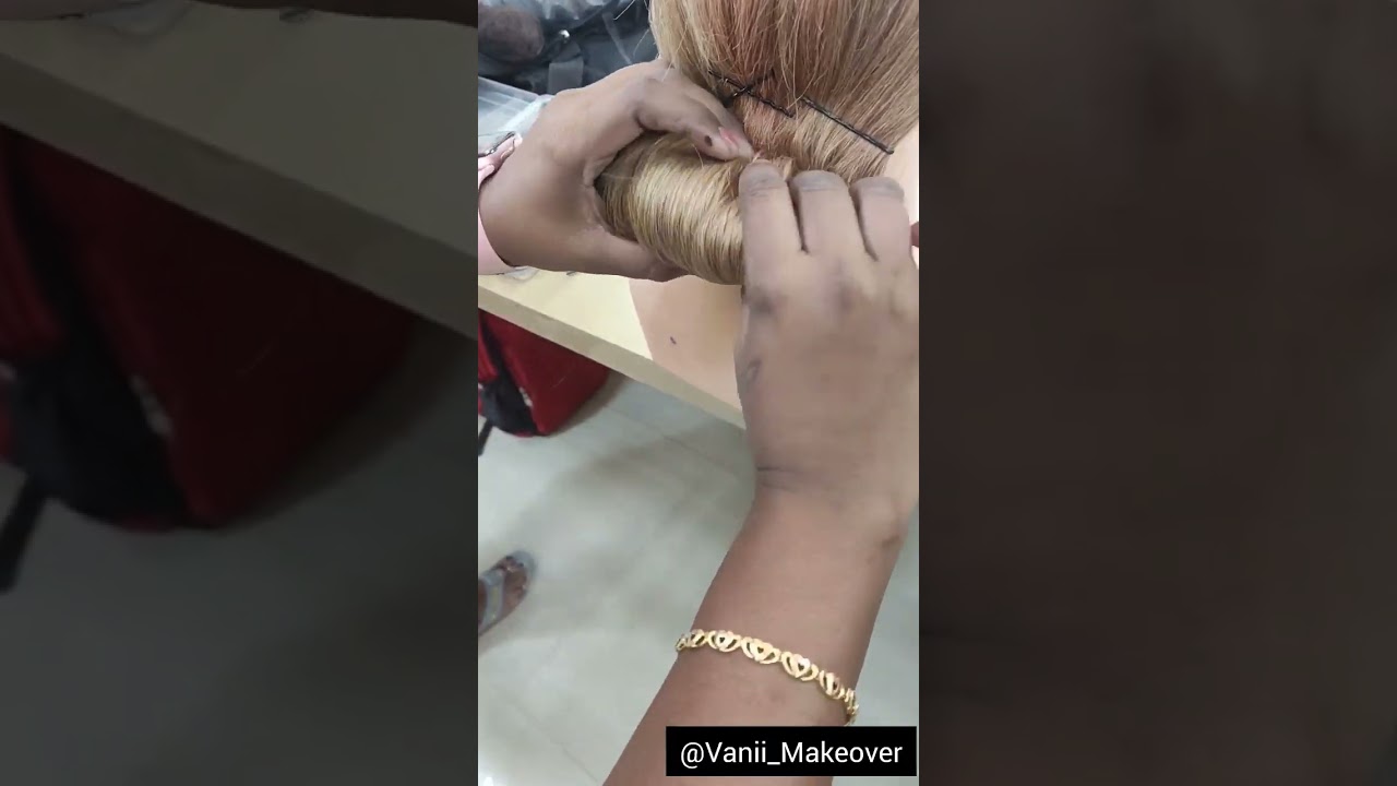 Apple Donut Bun Hairstyle