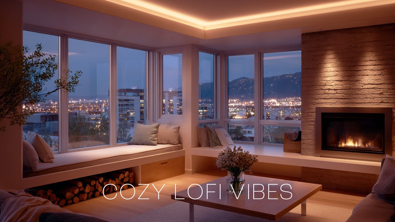 Lingering Winter Evening LoFi 🌃 | Cozy Beats for Study, Focus & Reading