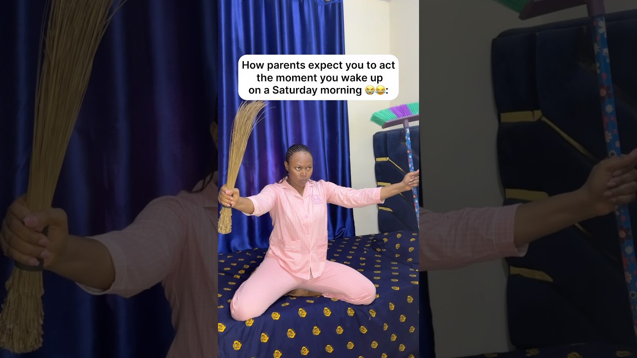 How parents expect you to act when you wake up on a Saturday… 😭😂 